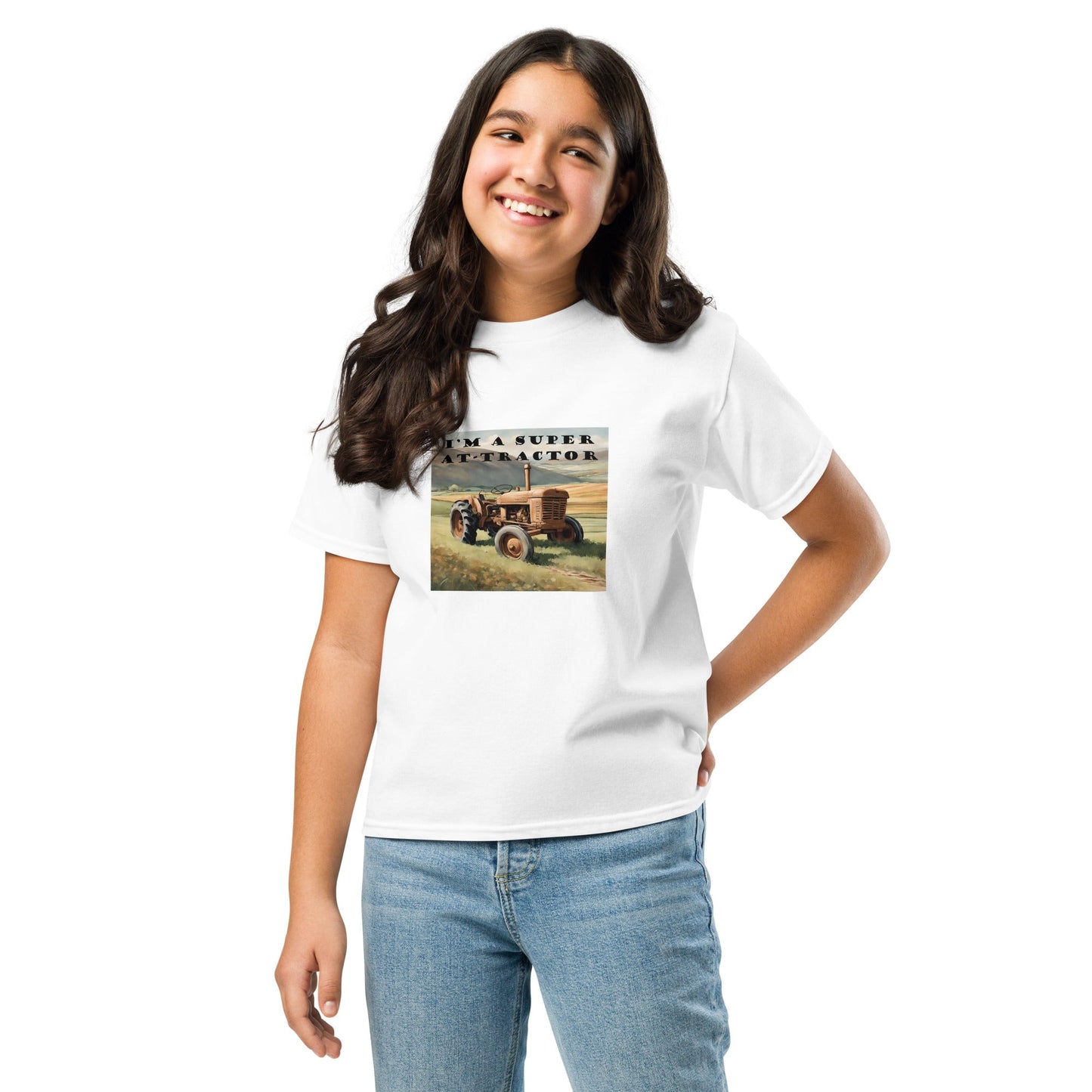 "I'm a super at - tractor" youth classic tee - Northlander Store