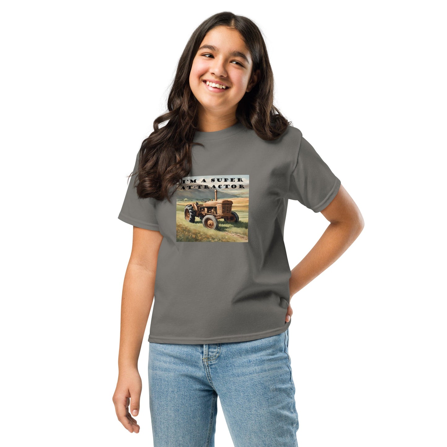 "I'm a super at - tractor" youth classic tee - Northlander Store