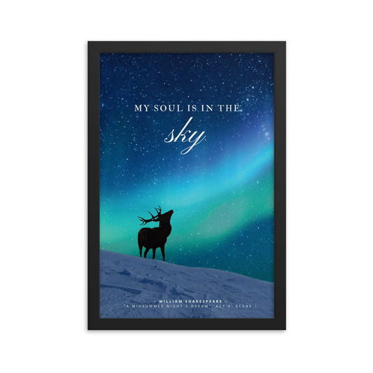 "My soul is in the sky" framed poster - Northlander Store
