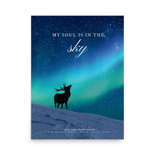 "My soul is in the sky" photo poster - Northlander Store