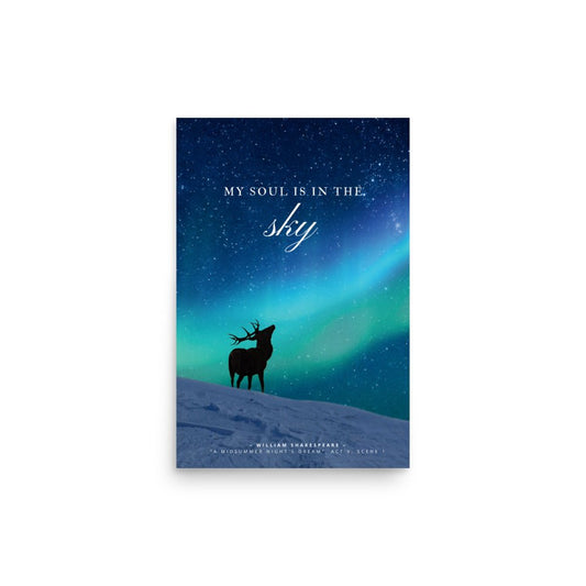 "My soul is in the sky" photo poster - Northlander Store