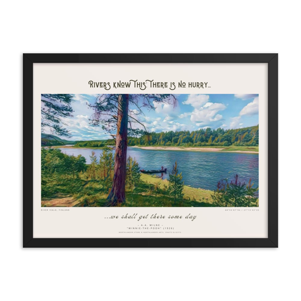 "Rivers know this" framed poster - Northlander Store