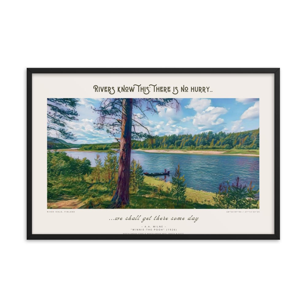 "Rivers know this" framed poster - Northlander Store