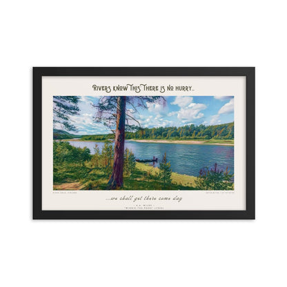 "Rivers know this" framed poster - Northlander Store