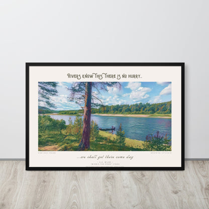 "Rivers know this" framed poster - Northlander Store