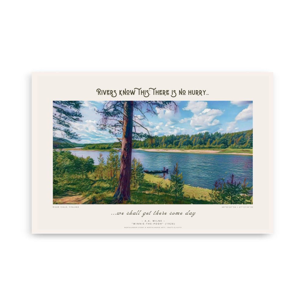 "Rivers know this" photo poster - Northlander Store